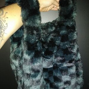 Kendal And Kylie Faux Fur shopper